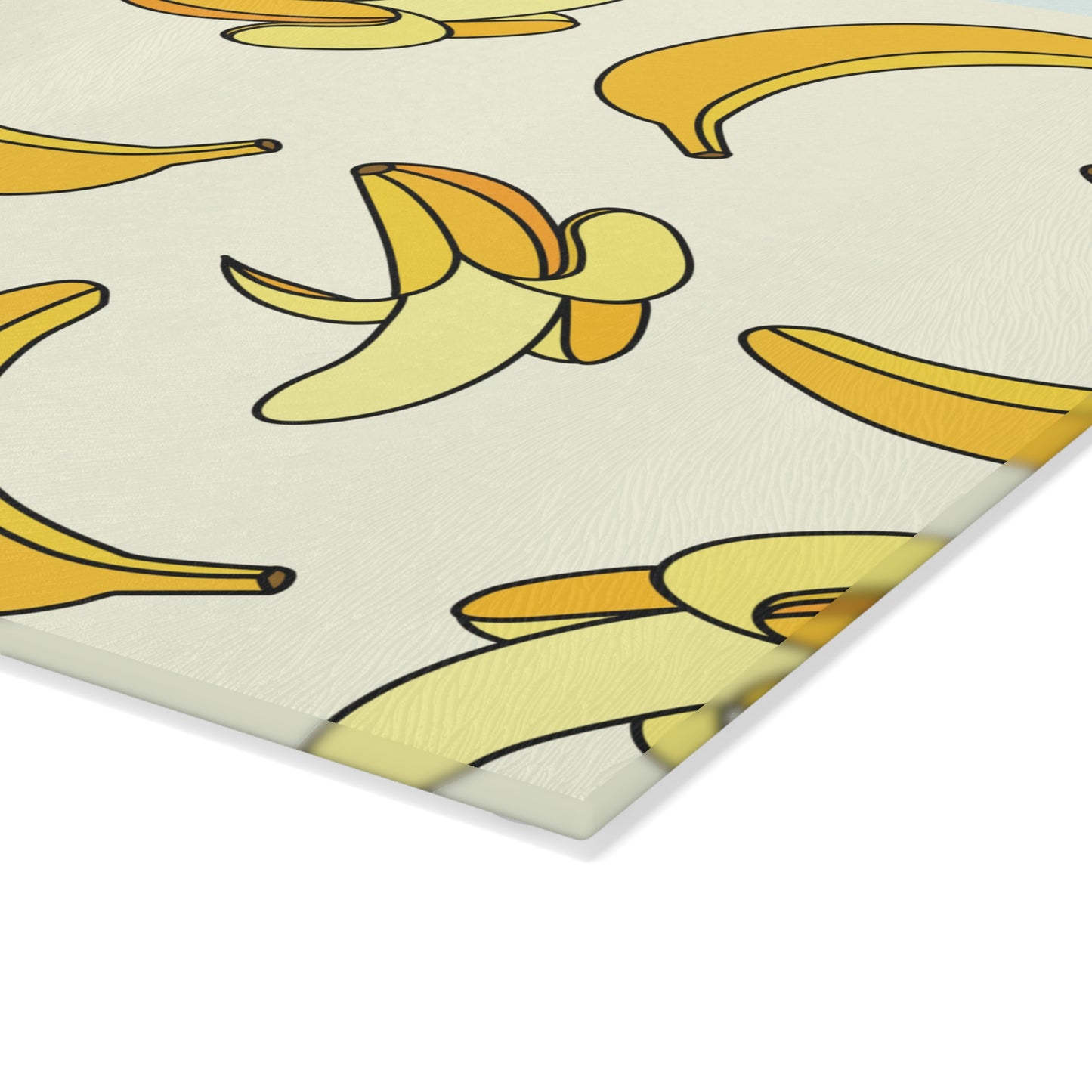 Retro Glass Cutting Board | Banana Pattern