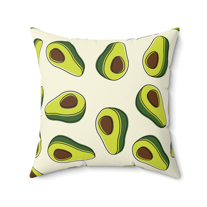 Retro Square Pillow | Avocado