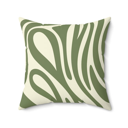 Retro Square Pillow | Greenery